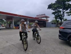Pastikan Pemudik Tidak Menjadi Korban Kejahatan di Rest Area, Kapolres Terjunkan Patroli Bersepeda