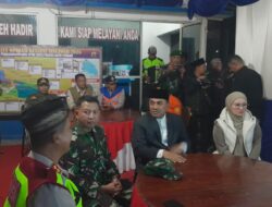 Sambut Lebaran Dandim 0106/Ateng Bersama Forkopimda Melaksanakan Takbir Dan Tinjau Pos Pengamanan Idul Fitri