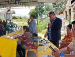 Antonius T Simamora ST, Anggota DRPD Kabupaten Humbahas Sidak ke Dapil 1 Doloksangul. 