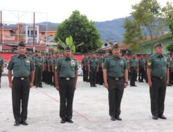 Pimpin Upacara Kenaikan Pangkat Dan Pindah Satuan, lni Pesan Dandim 0106/Aceh Tengah