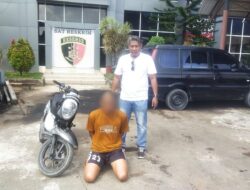 Unit Resmob Polres Langsa Tangkap Pelaku Curanmor, Sepeda Motor Curian Ditemukan. 