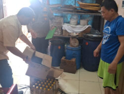 Polisi Gerebek Home Industry Miras Ciu di Periuk Kota Tangerang