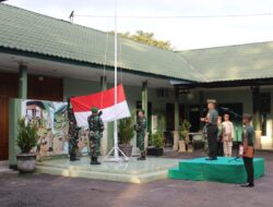 Tekankan Jiwa Disiplin dan Semangat Juang Kepada Prajurit, Kodim 1619 Tabanan Gelar Upacara Bendera Tanggal 17-an