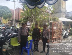 Jumat Agung Berjalan Aman, Polsek Kuta Selatan Kerahkan Personil ke Setiap Gereja Yang Ada di Wilayah Kuta Selatan