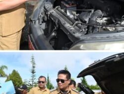 Bupati Cek Fisik Kendaraan di Sekretariat Kantor Bupati Humbahas