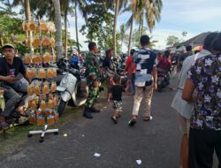 Ciptakan Situasi Tetap Kondusif, Babinsa Desa Antap Turut Serta Dalam Pengamanan Tempat Wisata Saat Libur Hari Raya Galungan