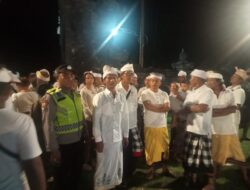 Bhabinkamtibmas Bersinergi Dengan Pecalang dan Masyarakat Amankan Kegiatan Napak Pertiwi