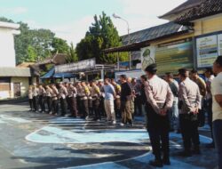 Polres Bangli Gelar Apel Kesiapan Pengamanan Dalka Fieltrip Young Living Annual Gathering