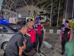 Blue Light Patrol Sat Samapta Beri Himbauan Penumpang Terminal Mengwi