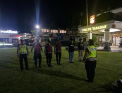 Polres Tabanan Gencarkan Blue Light Patrol, Tekan Potensi Kejahatan 3C di Malam Hari