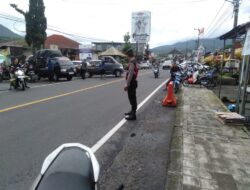Polsek Baturiti Gelar Strong Point Pagi di Titik Keramaian