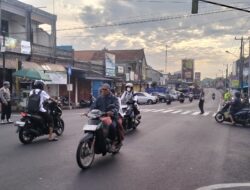Tingkatkan Visibilitas, Polsek Selemadeg Gelar Strong Point Pagi