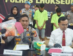 Polres Lhokseumawe Ungkap Kasus Besar Peredaran Sabu di Aceh Utara, Tangkap 2 Tersangka dan Sita 1,1 Kg Sabu