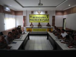 Polres Bangli Ikuti Zoom Meeting Antisipasi Perayaan May Day 2025