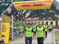 Jaga Kebugaran Personel, Polda Sulawesi Tengah Gelar Kesamaptaan Jasmani