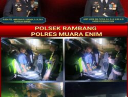 Malam Libur Kenaikan Isa Almasih dan Cuti Bersama, Polsek Rambang Gelar Razia KRYD