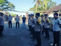 Personil Polsek Seltim Polres Tabanan melaksanakan Apel Siaga dalam rangka Hari Buruh 1 Mei 2025
