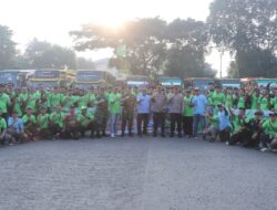 138 Personil Gabungan Kawal Keberangkatan Buruh Tangerang ke Jakarta