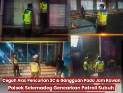Polsek Selemadeg Intensifkan Patroli Subuh, Sasar Titik Rawan Pencurian 3C