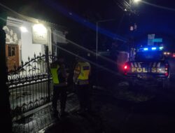 Cegah Terjadinya Kriminalitas Pada Malam Hari, Polsek Penebel Laksanakan Patroli Blue Light