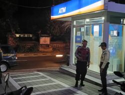 Wujudkan Rasa Aman Masyarakat, Patroli Dialogis Samapta Polsek Abiansemal Di ATM BRI Blahkiuh