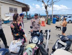 Hari Umanis Kuningan Polsek Kuta Utara Amankan Kawasan Pantai