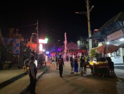 Cegah Aksi Kejahatan Di Kawasan Wisata Polsek Kuta Utara Gelar Patroli Subuh