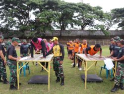 Jaga Kemampuan Fisik Prajurit, Kodim 0106/Ateng Laksanakan Garjas Periodik