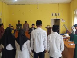 Babinsa Hadiri Pelantikan dan Pengambilan Sumpah Pejabat, Rakyat Genap Mufakat (RGM)