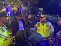 Atensi Keamanan Malam Minggu, Kapolsek Abiansemal Dampingi Kapolres Badung Patroli Terpadu
