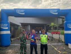 Kodim Tabanan Kerahkah Personel Laksanakan Pengamanan Event Adventure Run 2025 di Secret Garden Village Baturiti
