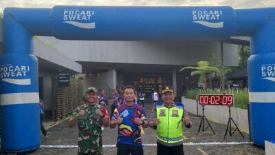 Kodim Tabanan Kerahkah Personel Laksanakan Pengamanan Event Adventure Run 2025 di Secret Garden Village Baturiti