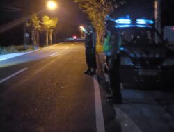 Blue Light Patrol Polsek Abiansemal Susuri Jalan Sepi, Cegah Tindak Kejahatan Jalanan