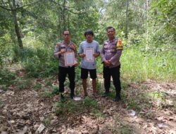 Polsek Pangkalan Lesung Gencar Sosialisasikan Maklumat Kapolda Riau Terkait Karlahut