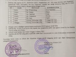 Stop Pungli !! Diduga Oknum Kades Pringwulung dan Oknum Ketua BPD Terbitkan Surat Kesepakatan Pengelolaan Parkir di Perusahaan