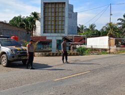 Cegah Kecelakaan, Polsek Pangkalan Lesung Gencar Patroli di Jalur Lintas Timur