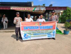 Tindak Tegas Premanisme, Polsek Pangkalan Lesung Turun ke Lapangan Sosialisasi ke Warga