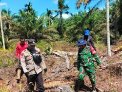 Polsek Teluk Meranti Gelar Patroli Terpadu Karhutla Bersama TNI, Manggala Agni, dan MPA