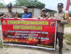 Polisi Gencarkan Sosialisasi Larangan Membakar Hutan dan Lahan di Desa Segati