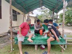 Bhabinkamtibmas Desa Tambun Sosialisasikan Riau Bhayangkara Run 2025 kepada Warga