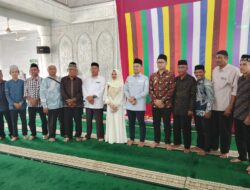 Walikota Langsa Jefri Santana dan Wakil Walikota Langsa M.Haikal di Peusejuk Tepung Tawar Masyarakat Gp.Paya Bujok Teungoh