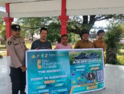 Sambut Bhayangkara Run 2025, Polsek Bunut Pasang Spanduk Ajak Warga Ramaikan Acara di Mapolda Riau