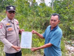 Polisi Gelar Patroli dan Sosialisasi Larangan Membakar Lahan di Desa Sotol