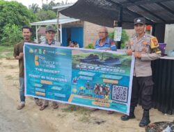 Sambut Hari Bhayangkara, Polsek Bunut Pasang Spanduk dan Sosialisasi Riau
