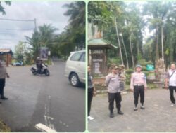 Jaga Kelancaran Libur Kuningan, Polsek Abiansemal Tempatkan Personel Di Titik Strategis