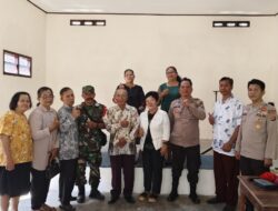 Kapolsek Rambang Pimpin Pengamanan Kegiatan Ibadah Kenaikan Isa Almasih Jemaat Eben Heizer Desa Kencana Mulya