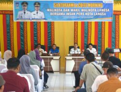 Pemerintah kota Langsa menggelar coffee morning bersama insan pers media cetak dan online.
