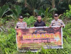 Patroli dan Edukasi, Polsek Kuala Kampar Perkuat Pencegahan Karhutla di Lapangan