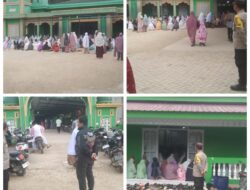 Polsek Langgam Amankan Salat Idul Adha 1446 H, Warga Khusyuk Beribadah