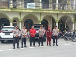 Polsek Pangkalan Kuras Amankan Salat Idul Adha, 1.300 Jemaah Padati Kantor Camat